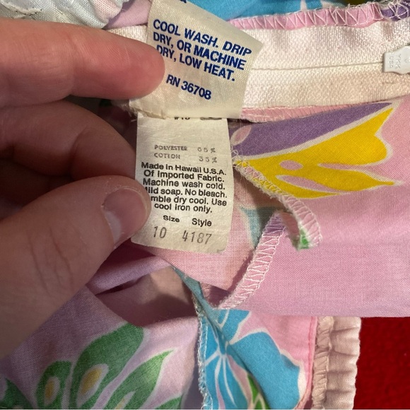 Vintage Hawaiian dress made by Kole Hole Hawaii size 10 - Picture 8 of 8
